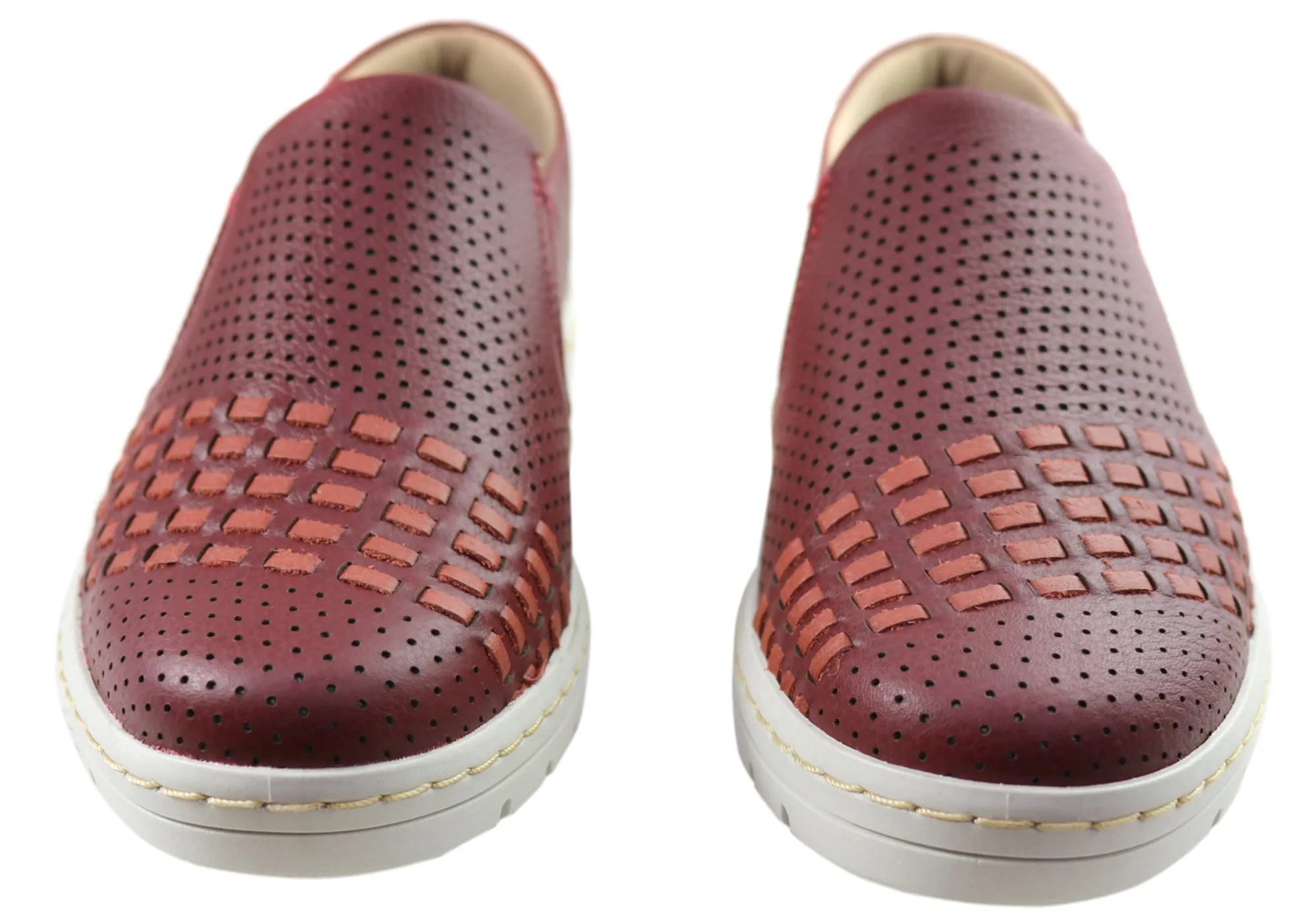 Usaflex Dolce Womens Comfortable Leather Slip On Shoes Made In Brazil Usaflex Shoes
