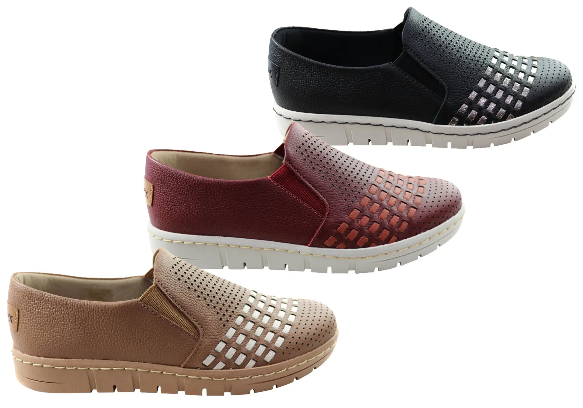 Usaflex Dolce Womens Comfortable Leather Slip On Shoes Made In Brazil Usaflex Shoes