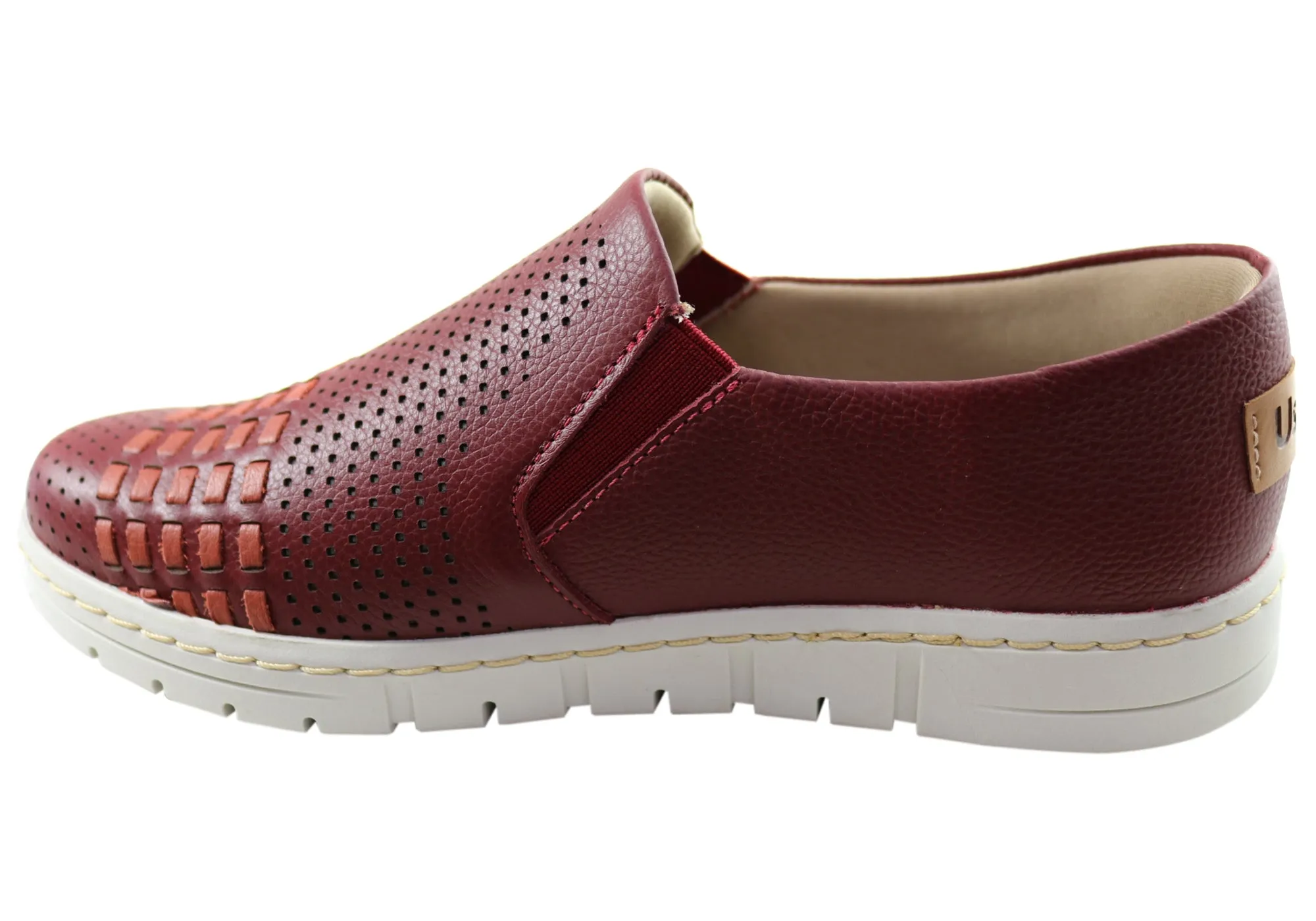 Usaflex Dolce Womens Comfortable Leather Slip On Shoes Made In Brazil Usaflex Shoes
