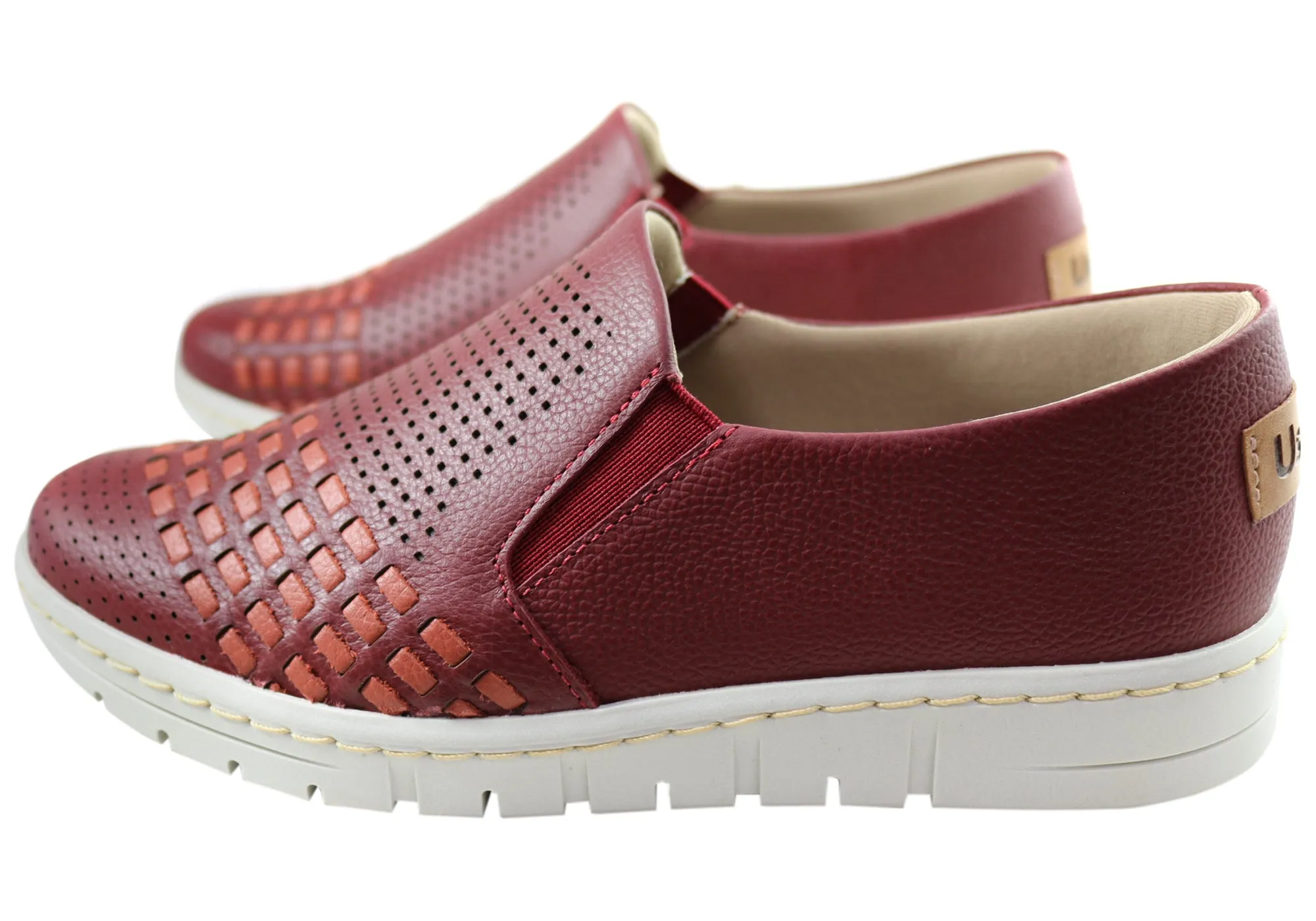 Usaflex Dolce Womens Comfortable Leather Slip On Shoes Made In Brazil Usaflex Shoes