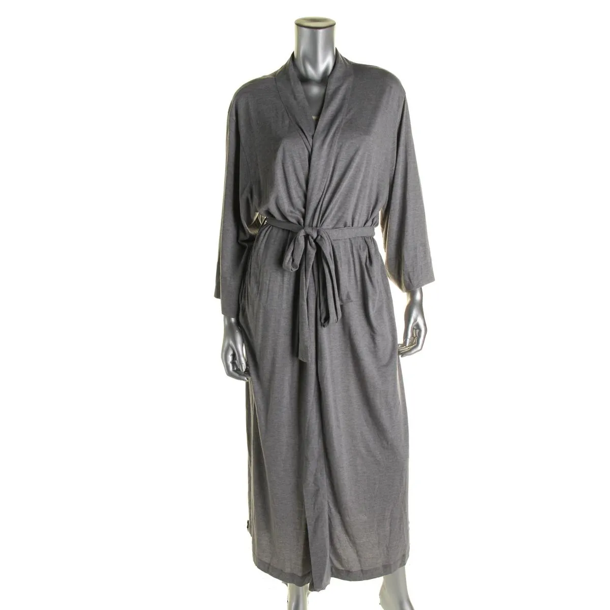 Womens Modal Heathered Long Robe