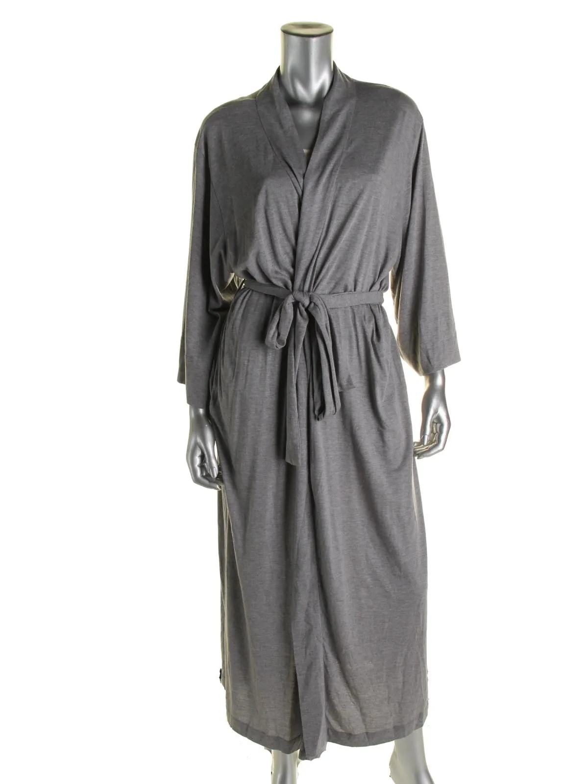 Womens Modal Heathered Long Robe