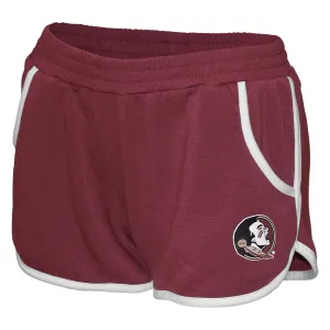 ZooZatz Women's Seminole Logo/Noles Fleece Short - Garnet ZooZatz Clothing Women
