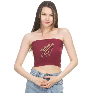 ZooZatz's Women's Arrowhead Tube Top - Garnet ZooZatz Clothing Women